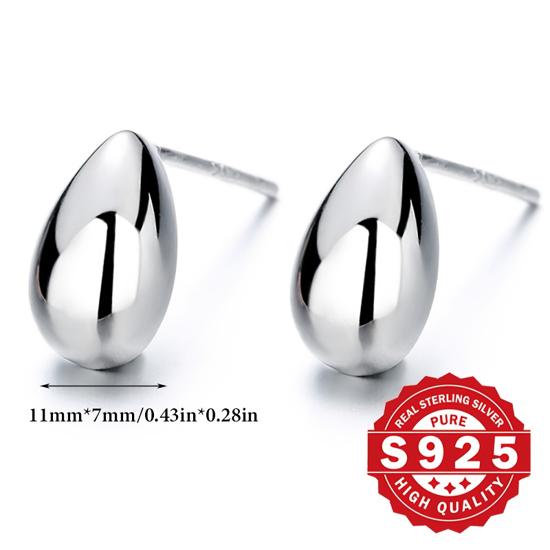 Women's Teardrop Earrings — S925 Sterling Silver